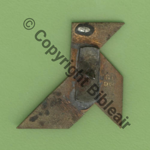 33.1.1  1939.40 22mm BR.11 A0673NH 1eDRILLE GR.I.33  A.AUGIS LYON 2Li 39-40 Anno coupes Punaise collee Dos lisse Src.Y.GENTY 123Eur(x2) 